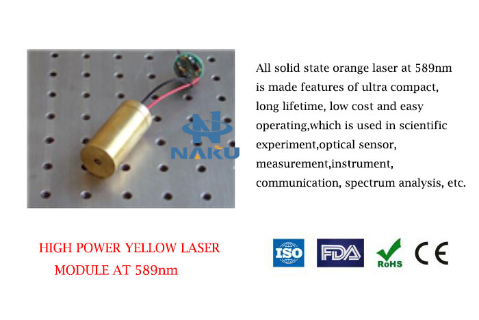 589nm Yellow Laser 1~80mW